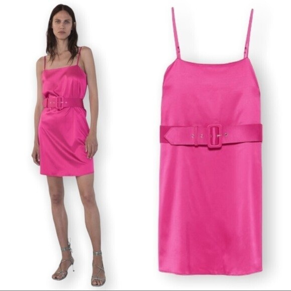 Zara Satin Mini Dress - Picture 1 of 11